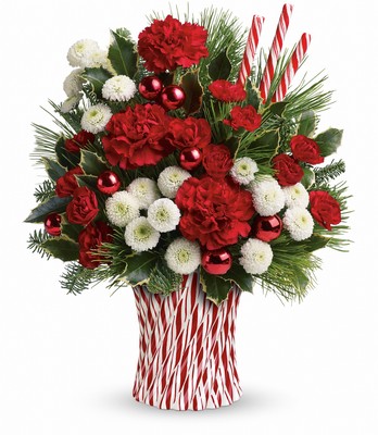 Teleflora's Peppermint Sticks Bouquet